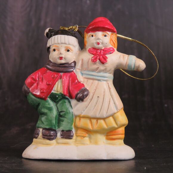 Lot of 8 Vintage Christmas Tree Ornaments Snowman Stocking Penguin Mouse Ceramic - Picture 7 of 16